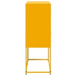vidaXL Buffet jaune moutarde 68 5x38 5x107 cm acier
