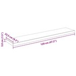 vidaXL Étagère murale flottante 2Pièces Blanc brillant 120x23 5x3 8cm MDF
