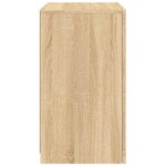 vidaXL Armoire latérale avec lumières LED chêne sonoma