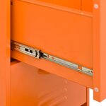vidaXL Armoire de rangement Orange 42 5x35x101 5 cm Acier