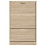 vidaXL Armoire à chaussures Chêne sonoma 63x24x103cm Bois d'ingénierie