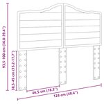 vidaXL Tête de lit Chêne fumé 120 cm Bois d'ingénierie