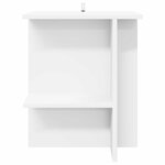 vidaXL Table basse 2 Pièces Blanc 40 x 30 x 49 cm Bois d'ingénierie