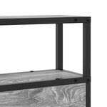 vidaXL Tête de lit de rangement Sonoma gris 200 cm Bois d'ingénierie