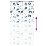 vidaXL Store enrouleur de douche avec cassette largeur du tissu 116 cm