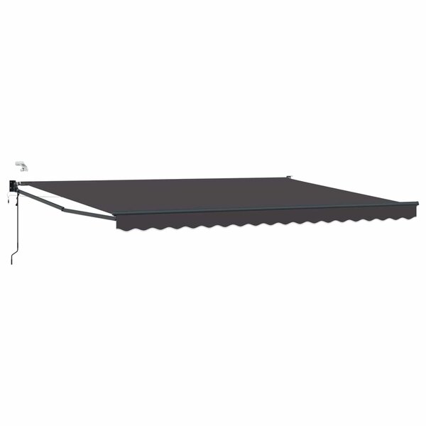vidaXL Auvent rétractable électrique Anthracite 5 x 3 m