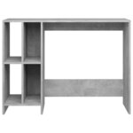Bureau table poste de travail meuble d'ordinateur informatique étude d'ordinateur portable bois d'ingénierie gris 02_0023760