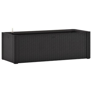 vidaXL Lit surélevé de jardin système arrosage Anthracite 100x43x33 cm