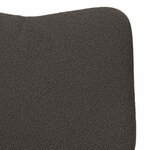 Chaise Relaxante vidaXL Gris Foncé Tissu en Laine Bouclée