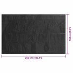 vidaXL Couverture de piscine Noir 260 x 160 cm PE