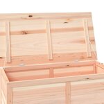 vidaXL Boîte à coussins d'extérieur 100x50x56 cm Bois de sapin massif