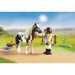 Playmobil - 70515 - cavalier  et poney lewitzer