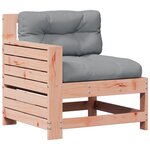 vidaXL Salon de jardin 4 Pièces avec coussins bois massif douglas