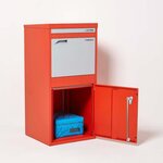 Boîte à colis Extra Large Rouge 2 portes Acier galvanisé SMART PARCEL BOX®