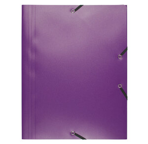 Chemise A4 3RAB+ELAST PP 24X32 MAUVE EXACOMPTA