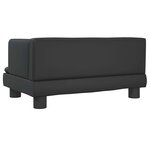 vidaXL Canapé pour enfants noir 60x40x30 cm similicuir