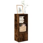 vidaXL Bibliothèque chêne fumé 31x24x77 cm bois d'ingénierie