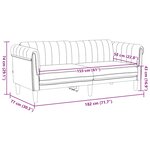 vidaXL Canapé à 2 places marron similicuir daim