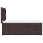 vidaXL Sommier à lattes de lit avec matelas Marron foncé 80x200 cm