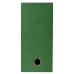 Boîte de classement carton toilé exacompta dos 12 cm verte - lot de 5