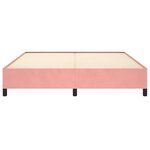 vidaXL Cadre de lit sans matelas rose 160x200 cm velours