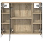 vidaXL Armoire Miroir de Salle de Bain Chêne Sonoma 60 x 14 5 x 50 cm