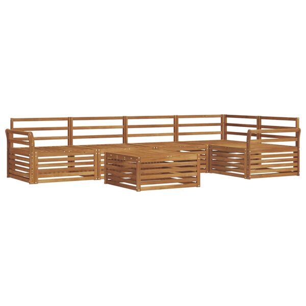 vidaXL Ensemble de canapés d'extérieur 6 Pièces Naturel
