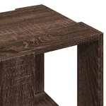 vidaXL Table basse chêne marron 32x32x30 cm bois d'ingénierie