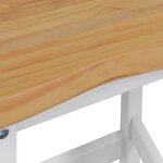 VidaXL Tabouret de bar haut EKAI 2 Pièces Blanc 40 x 29 x 63 cm
