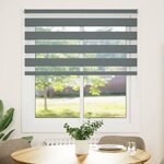 vidaXL Store zèbre gris foncé largeur du tissu 130 9 cm polyester