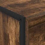 vidaXL Table basse Chêne Fumé 100 x 46 x 40 cm Bois d'ingénierie