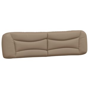 vidaXL Coussin de tête de lit Hvar cappuccino 200 cm similicuir