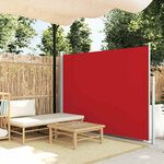 vidaXL Auvent latéral rétractable de patio 170x300 cm Rouge