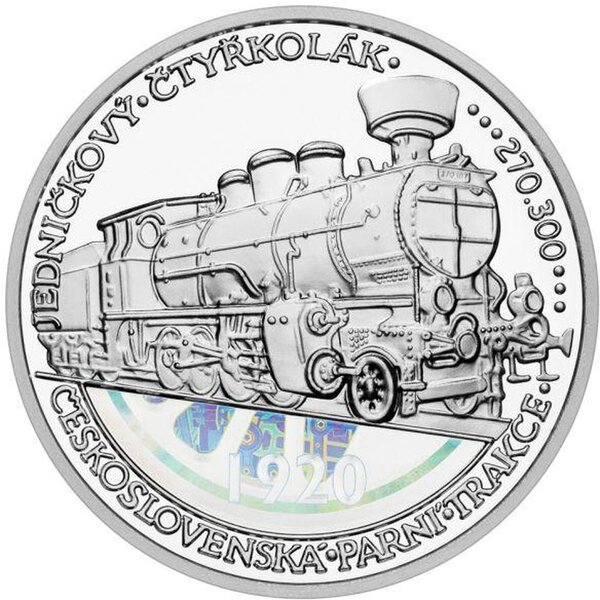Pièce de monnaie en Argent g 31.1 (1 oz) Millésime 2025 On Wheels LOCOMOTIVE
