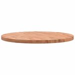 vidaXL Dessus de table Ø90x4 cm rond bois massif de hêtre
