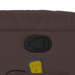 vidaXL Fauteuil de massage inclinable Marron Similicuir