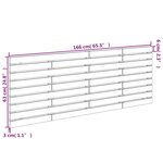 vidaXL Tête de lit murale 166x3x63 cm Bois massif de pin