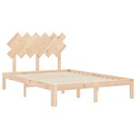 vidaXL Cadre de lit sans matelas bois de pin massif
