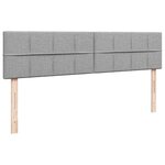 VidaXL Cadre de lit ottoman et matelas gris clair 180x200cm tissu