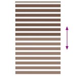 vidaXL Store zèbre marron 145x200cm largeur du tissu 140 9cm polyester