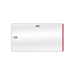 Gaines de protection 195 x 105 mm pour lettres grands formats.