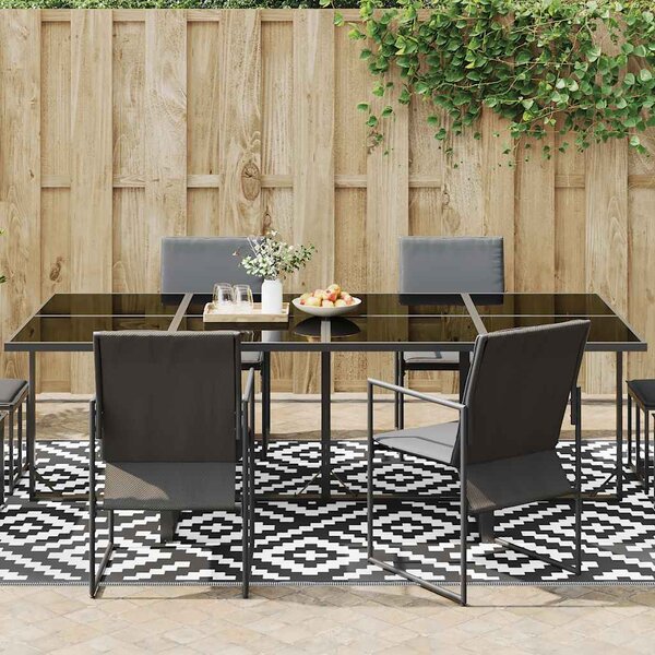 vidaXL Tapis d'extérieur ARAKIL Blanc et noir 190x290 cm PP