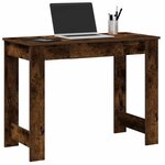 vidaXL Bureau chêne fumé 100x45x75 cm bois d'ingénierie