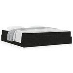 vidaXL Cadre de lit Noir 180 x 200 cm Velours