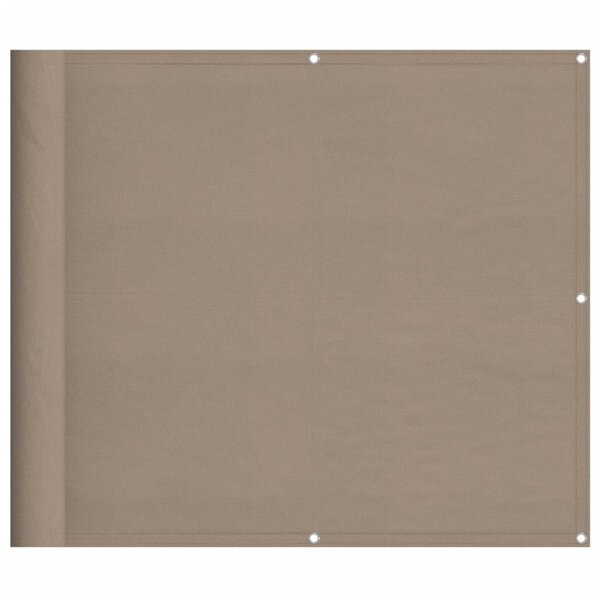 vidaXL Écran de balcon taupe 90x800 cm 100  polyester oxford