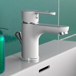 EISL Mitigeur de lavabo DIZIANI blanc-chrome