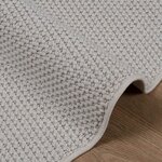 vidaXL Tapis de surface Rond HUARTE Crème Ø 120 CM Polyester