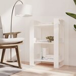 vidaXL Bibliothèque/Séparateur de pièce Blanc 60x35x91 cm Bois de pin