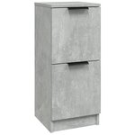 vidaXL Buffet Gris béton 30x30x70 cm Bois d'ingénierie