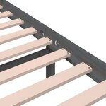 vidaXL Cadre de lit sans matelas gris bois massif 140x200 cm